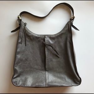Beautiful Hobo International Gray Leather Purse!